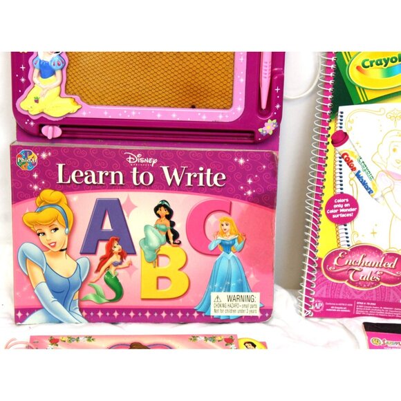 Disney Princess Activity Set Learn Write Color Wonder Crayons Play Pad Stickers - Picture 3 of 16